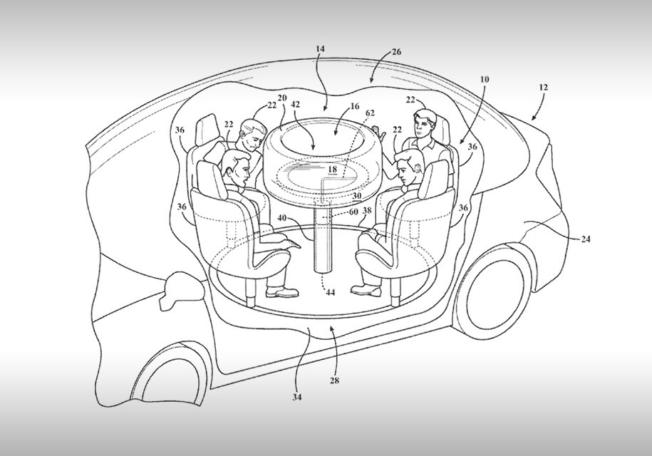 Компания Ford опубликовала концепт электромобиля с покерным столом Компания Ford опубликовала концепт электромобиля с покерным столом