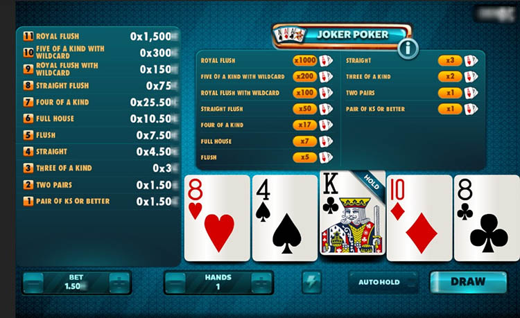 Видеопокер с джокером