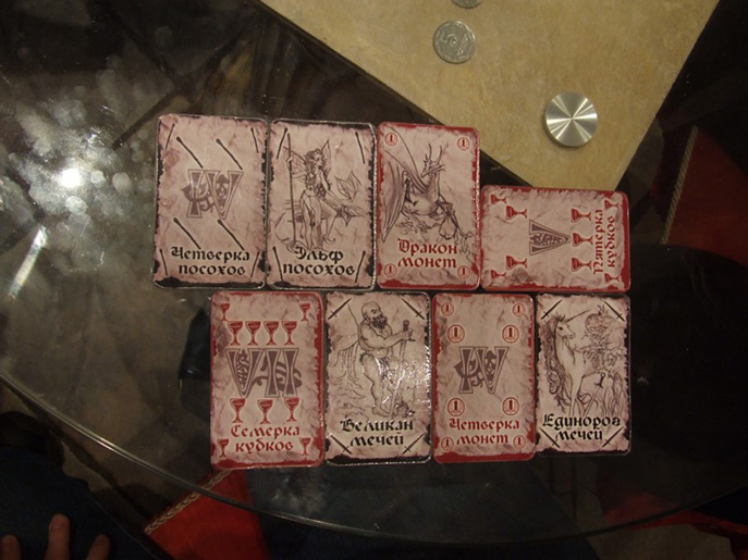 Часть колоды для игры