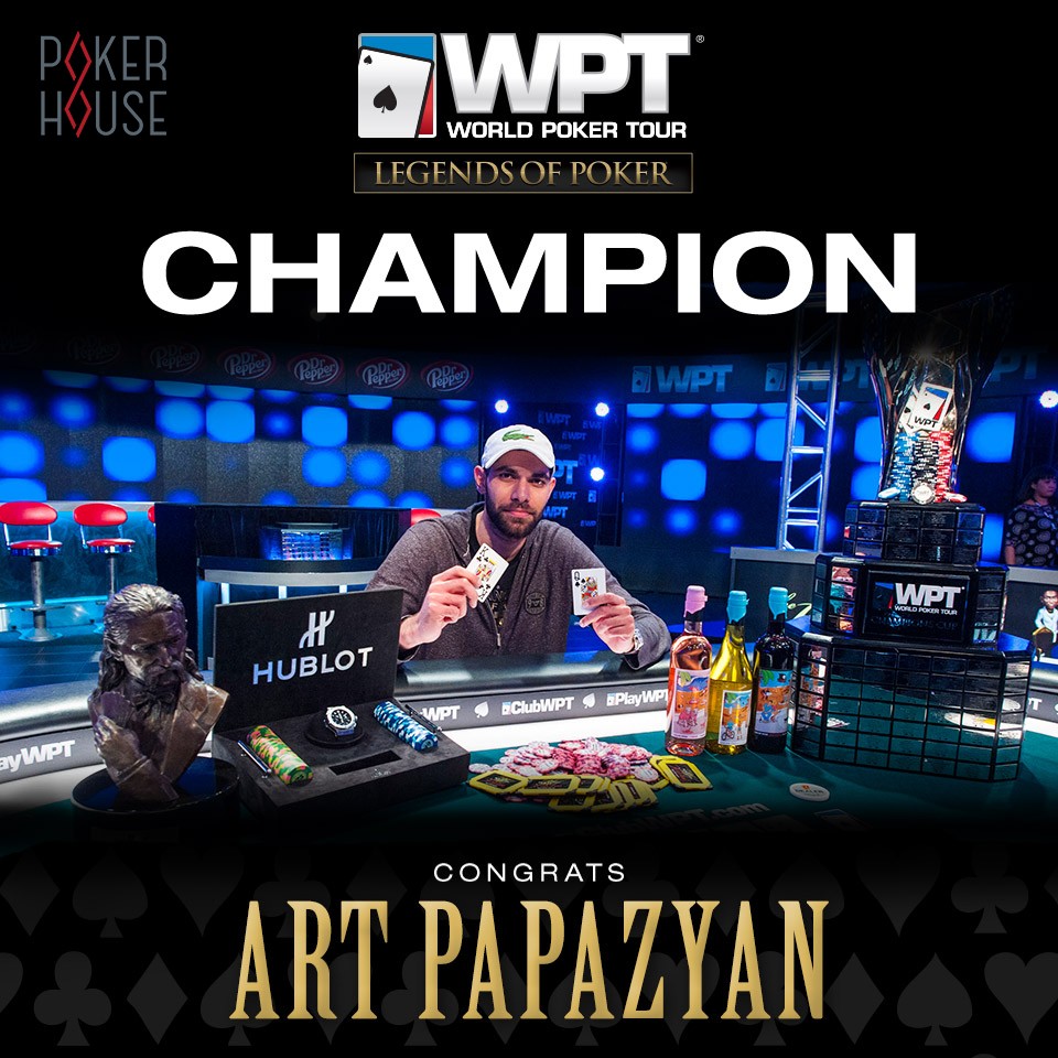 Артур Папазян стал чемпионом WPT Legends Of Poker Артур Папазян стал чемпионом WPT Legends Of Poker