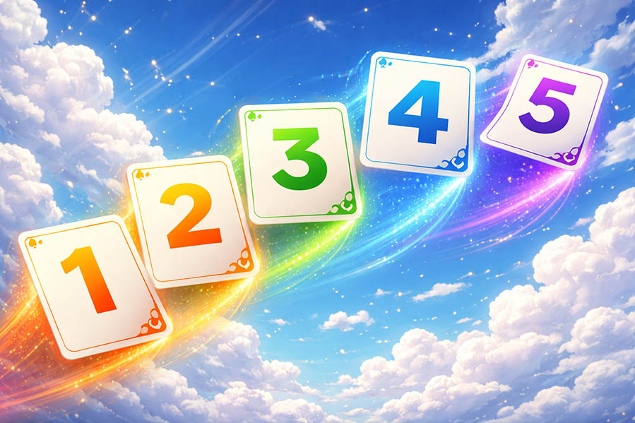 5 карт по порядку в покере