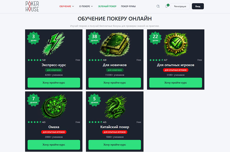Обучение в Покерхаус