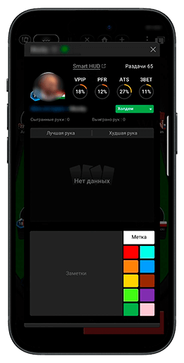Статы по оппонентам