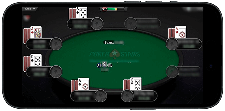 Игра в комнате PokerStars