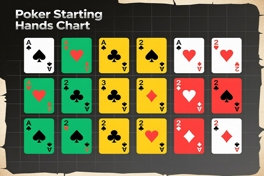 Чарты стартовых рук в покере